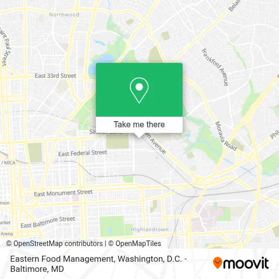 Eastern Food Management map