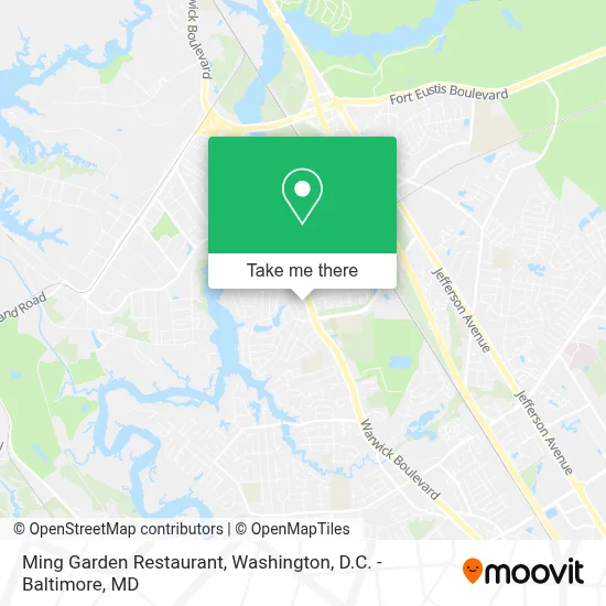 Ming Garden Restaurant map