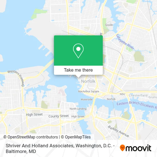 Shriver And Holland Associates map