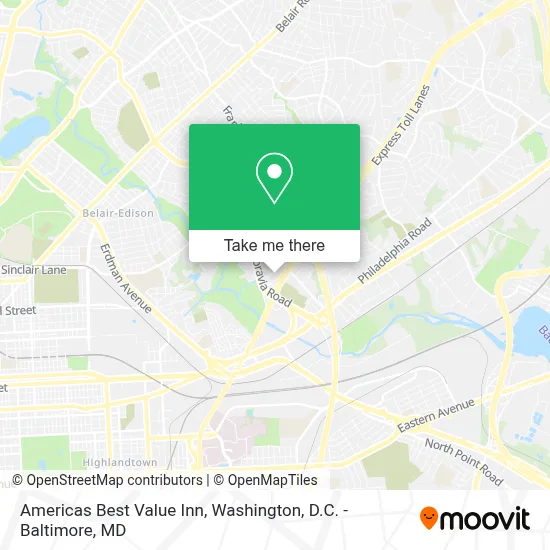 Americas Best Value Inn map
