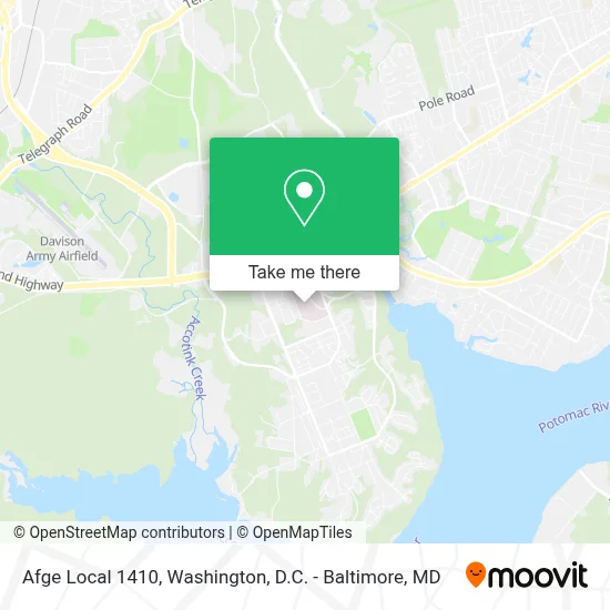 Afge Local 1410 map