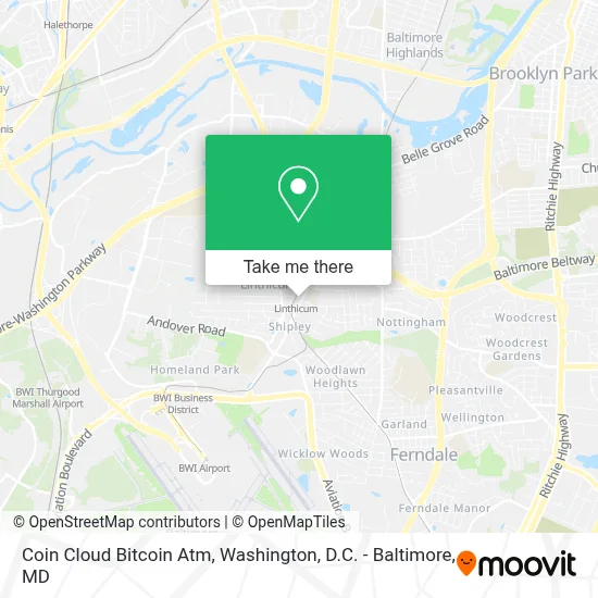 Coin Cloud Bitcoin Atm map