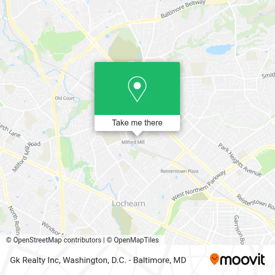 Gk Realty Inc map