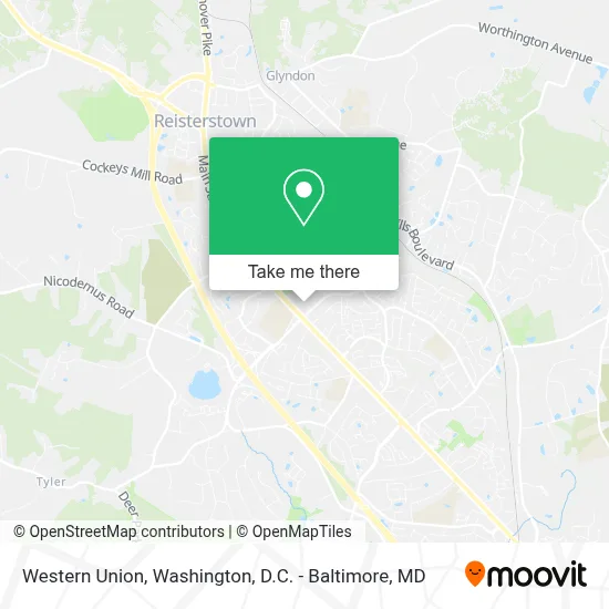 Western Union map