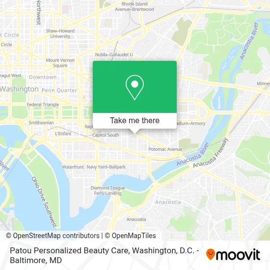 Patou Personalized Beauty Care map