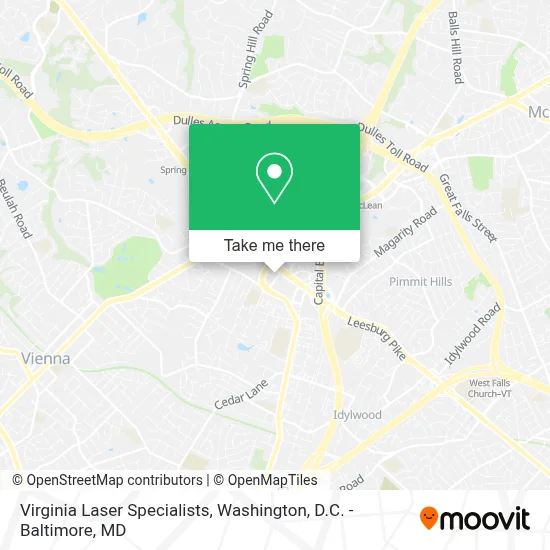 Virginia Laser Specialists map