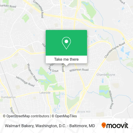 Walmart Bakery map
