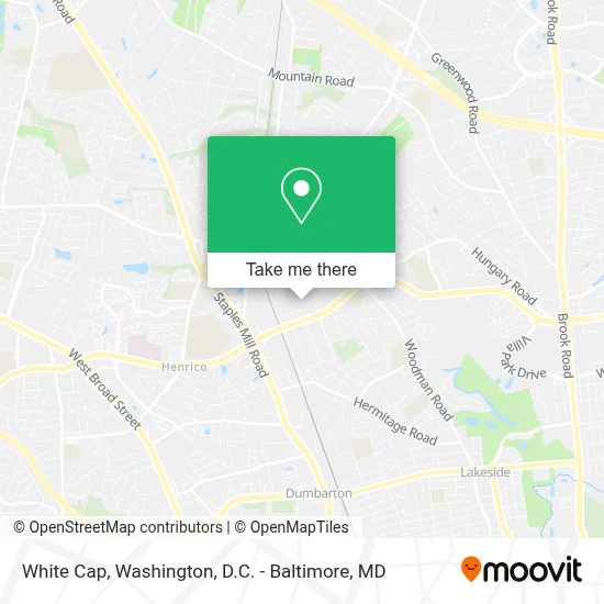 White Cap map