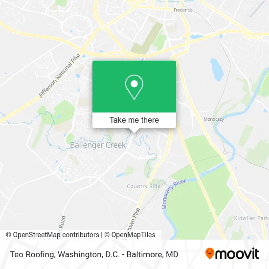 Teo Roofing map