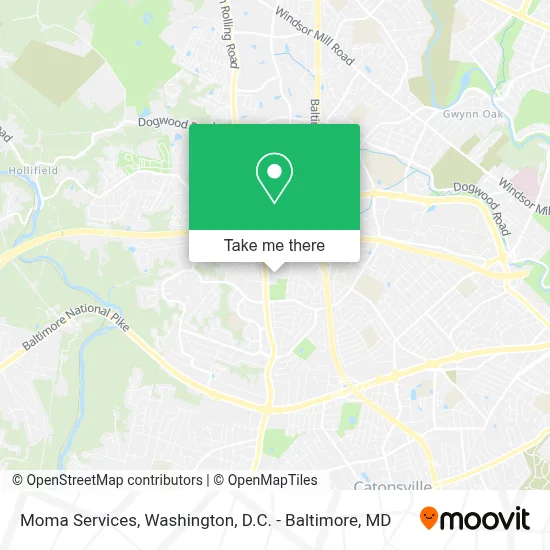 Moma Services map
