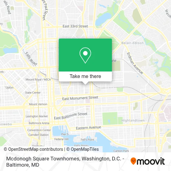 Mcdonogh Square Townhomes map