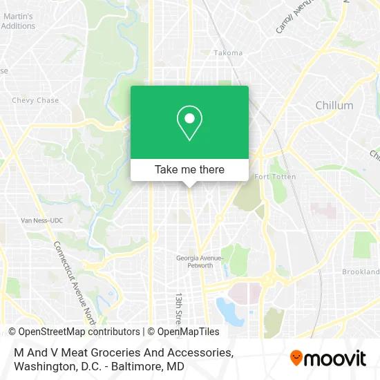M And V Meat Groceries And Accessories map