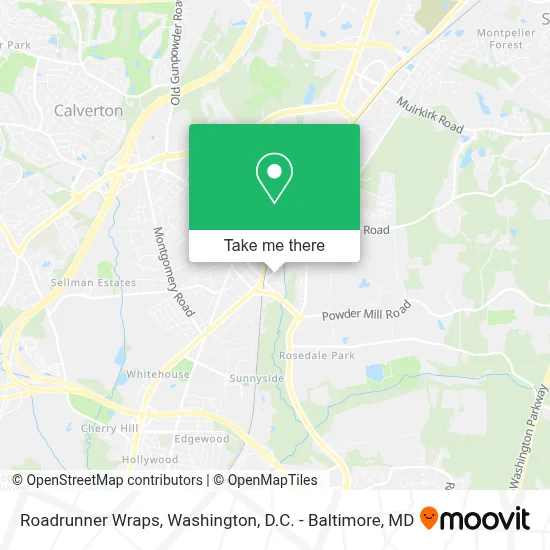 Roadrunner Wraps map