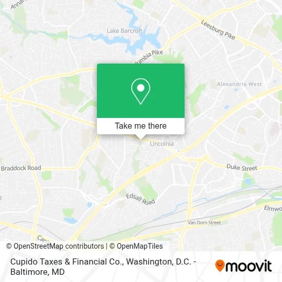 Cupido Taxes & Financial Co. map