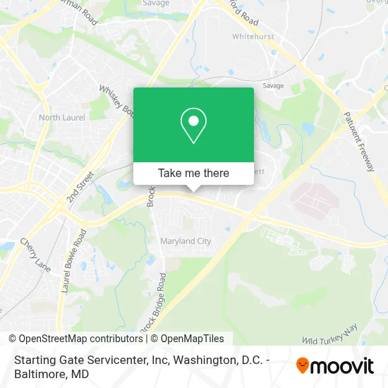 Starting Gate Servicenter, Inc map
