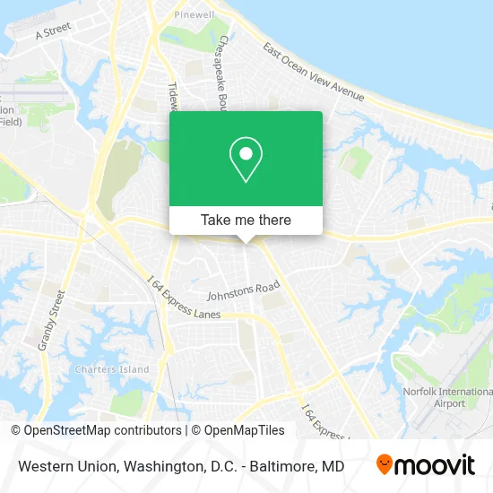 Western Union map