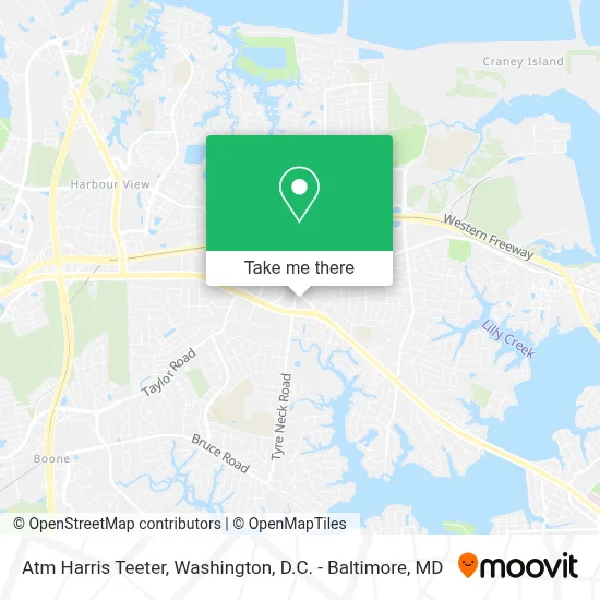 Atm Harris Teeter map