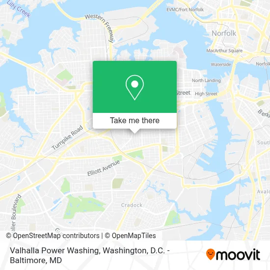 Valhalla Power Washing map