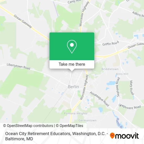 Ocean City Retirement Educators map