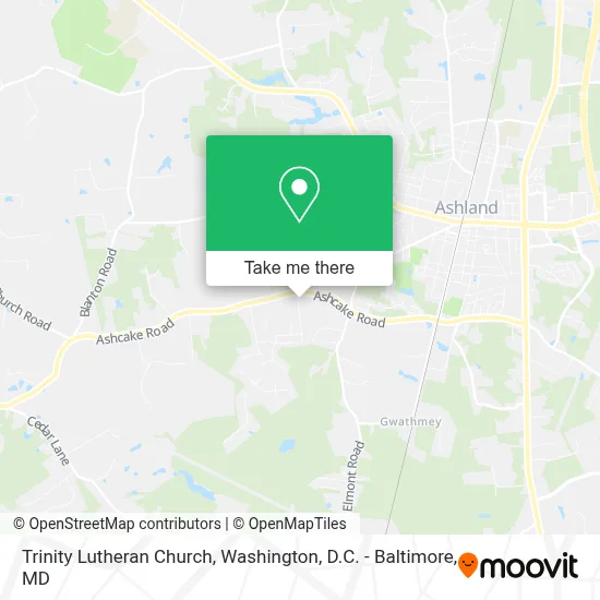 Trinity Lutheran Church map