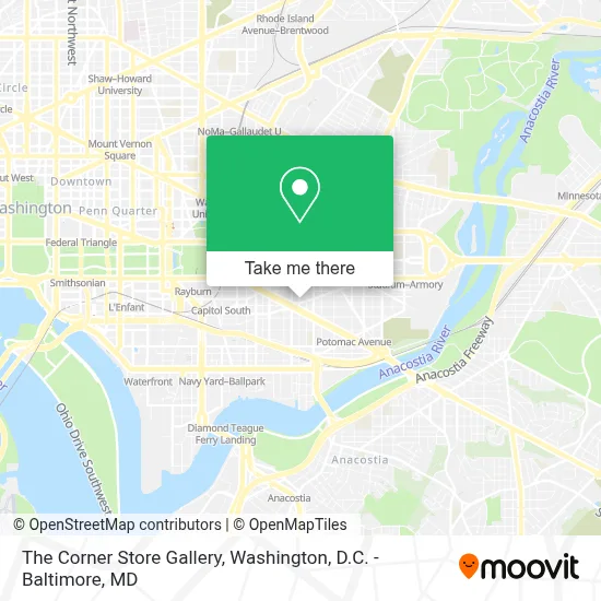 The Corner Store Gallery map