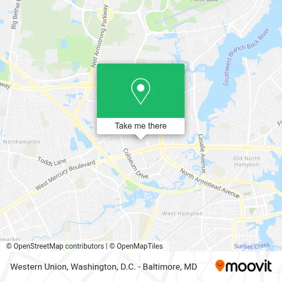 Western Union map