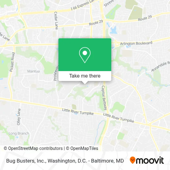 Bug Busters, Inc. map