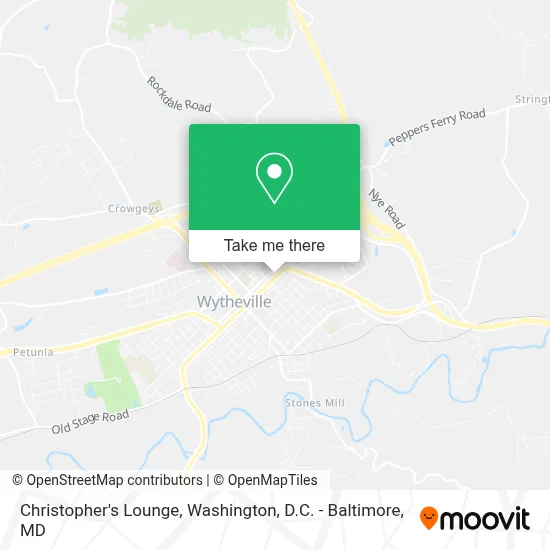 Christopher's Lounge map