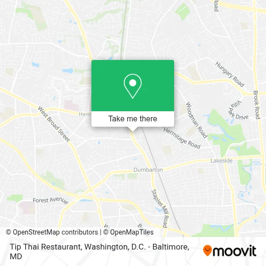 Tip Thai Restaurant map