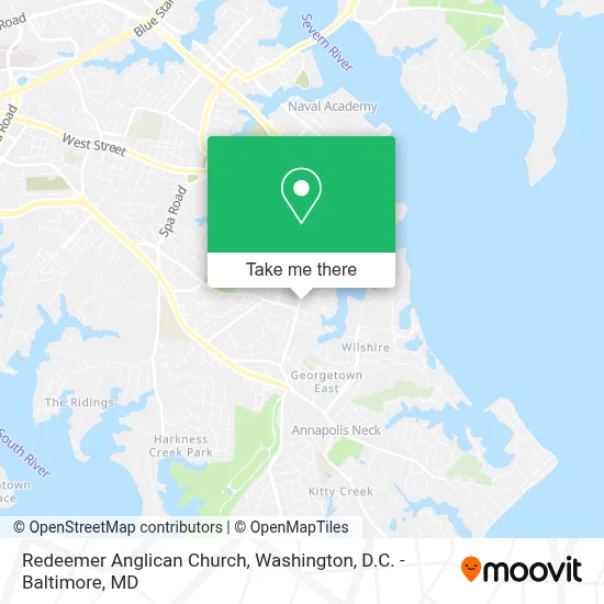 Redeemer Anglican Church map