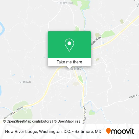New River Lodge map