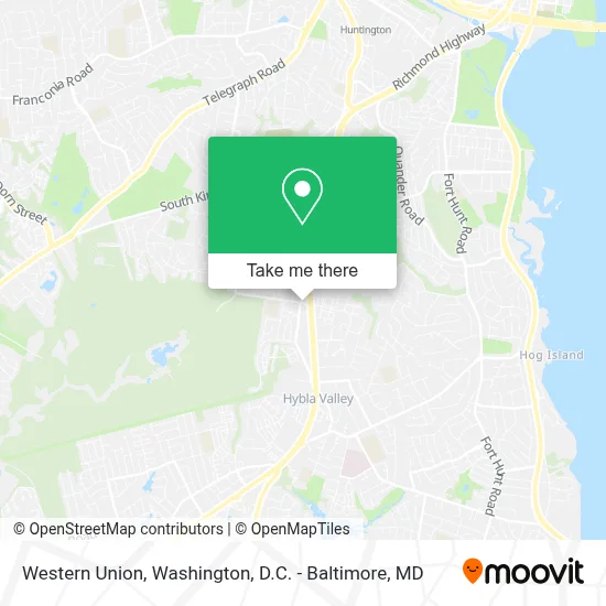 Western Union map