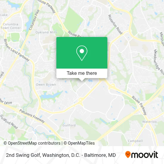 2nd Swing Golf map