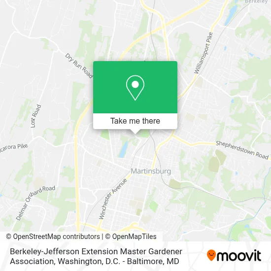 Berkeley-Jefferson Extension Master Gardener Association map