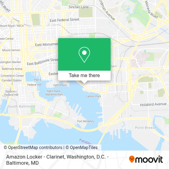 Amazon Locker - Clarinet map