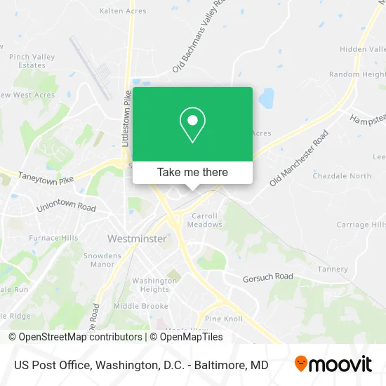 Us Post Office map