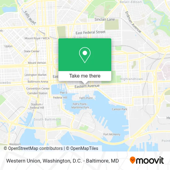 Western Union map