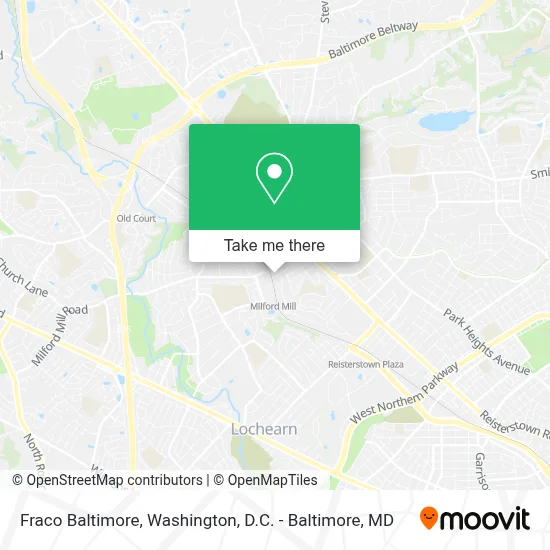 Fraco Baltimore map