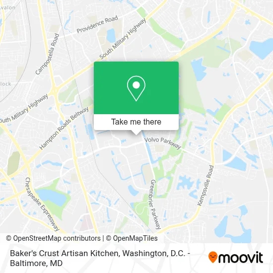 Baker's Crust Artisan Kitchen map