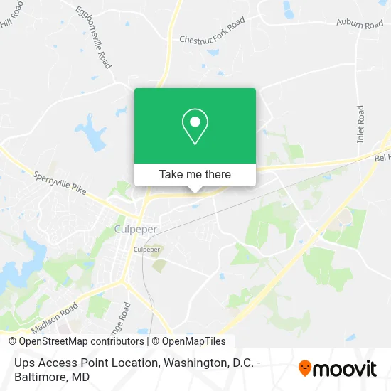 Ups Access Point Location map