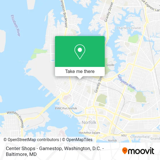 Center Shops - Gamestop map