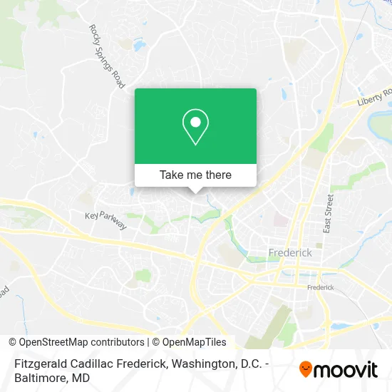 Fitzgerald Cadillac Frederick map