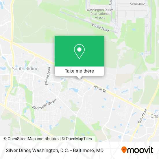 Silver Diner map