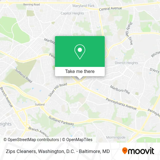 Mapa de Zips Cleaners