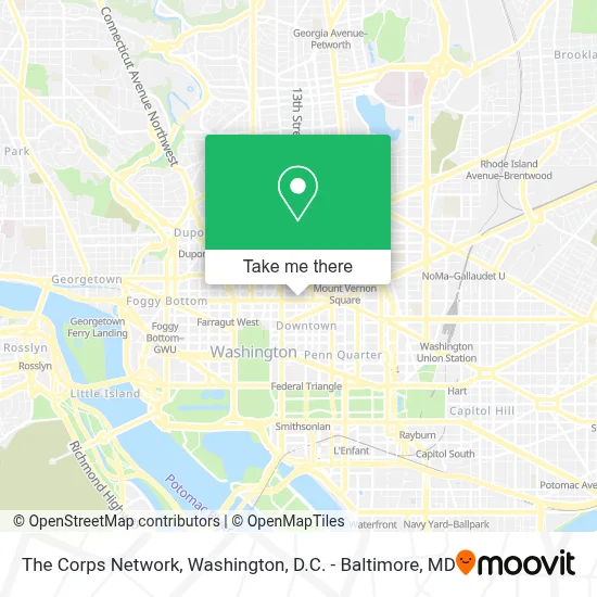 The Corps Network map