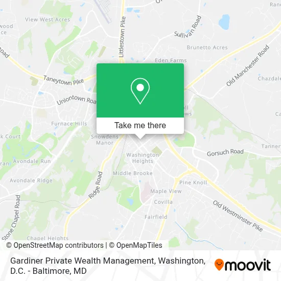 Gardiner Private Wealth Management map