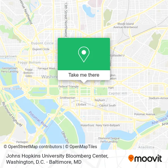 Johns Hopkins University Bloomberg Center map