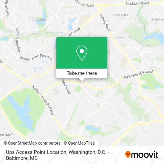 Ups Access Point Location map