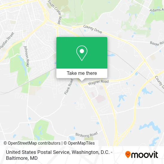 United States Postal Service map