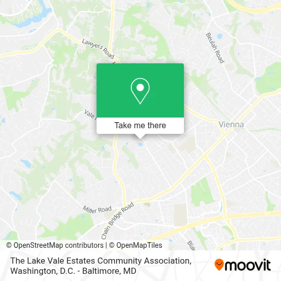 The Lake Vale Estates Community Association map